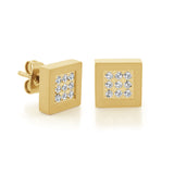 Italgem Square Stud Earrings