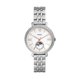 Jacqueline Sun Moon Multifunction Stainless Steel Watch