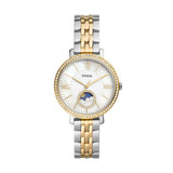 Jacqueline Sun Moon Multifunction Two-Tone Stainless Steel Watch