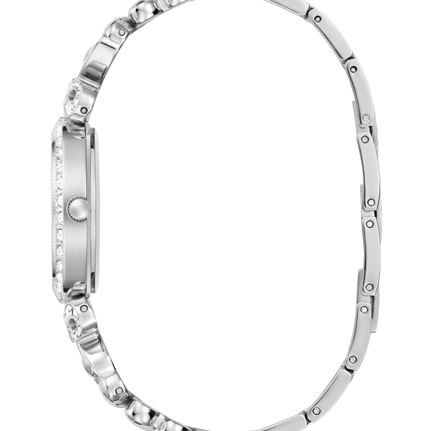 Ladies Silver Tone Analog Watch GW0838L1