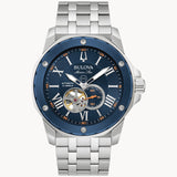Marine Star Automatic Open Heart Blue Dial 98A302