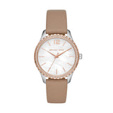 Michael Kors Layton Nubuck Leather Watch