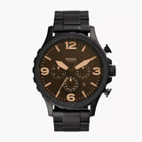 Nate Chronograph Black Stainless Steel