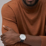 Neutra Chronograph Black Leather