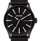 Nixon Sentry Leather Watch