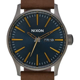 Nixon Sentry Leather Watch