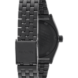 Nixon Small Time Teller All Black and Rose Gold