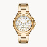 Oversized Camille Chronograph Gold Tone Watch MK7270