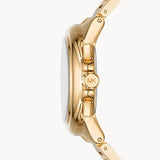 Oversized Camille Chronograph Gold Tone Watch MK7270
