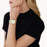 Oversized Camille Chronograph Gold Tone Watch MK7270