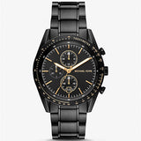 Oversized Warren Black-Tone Watch MK9113