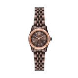 Petite Lexington Pave Espresso-Tone Watch MK4844