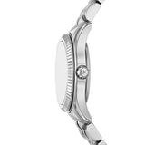 Petite Lexington Pave Silver-Tone Watch MK4843