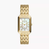 Raquel Three-Hand Date Gold-Tone Stainless Steel