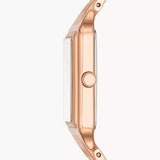 Raquel Three-Hand Date Rose Gold-Tone Stainless Steel