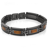 Red Wood Inlay Bracelet