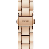 Rose Gold-Tone and Rhinestone Multifunction Watch
