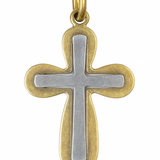 Round Two Tone Cross