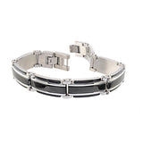 Black/Silver Polished Bracelet