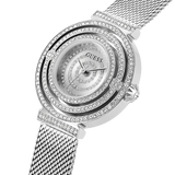 SILVER TONE CASE SILVER TONE MESH WATCH
