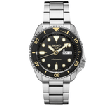 SKX Sports 5 Style Black Dial With Gold Tone SRPD57