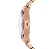 Scarlette Three-Hand Date Rose Gold-Tone Stainless Steel Watch