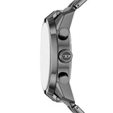 Split Chronograph Gunmetal Stainless Steel Watch