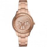 Stella Sport Multifunction Rose Gold-tone Stainless Steel Watch