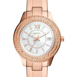 Stella Three-Hand Date Rose Gold-Tone Stainless Steel Watch