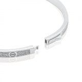 Sterling Silver CZ Pave love Bangle