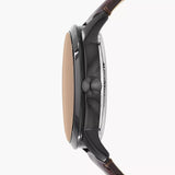 Townsman Automatic Dark Brown Leather Watch