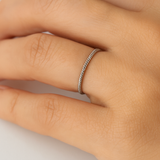 Twisted Ring 14K White Gold