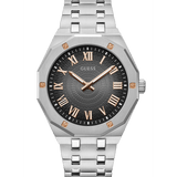 Watch Silver Tone With Rose Gold Accents Watch