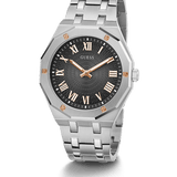 Watch Silver Tone With Rose Gold Accents Watch
