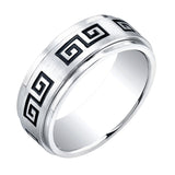 Greek-Key Spinner Ring
