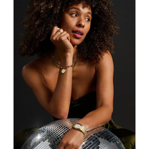 Harlow Three-Hand Gold-Tone Stainless Steel Watch ES5361