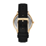 Michael Kors Slim Runway Three-Hand Black Leather Watch MK7553