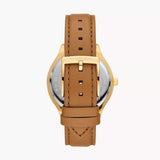 Slim Runway Three-Hand Brown Leather Watch MK7543