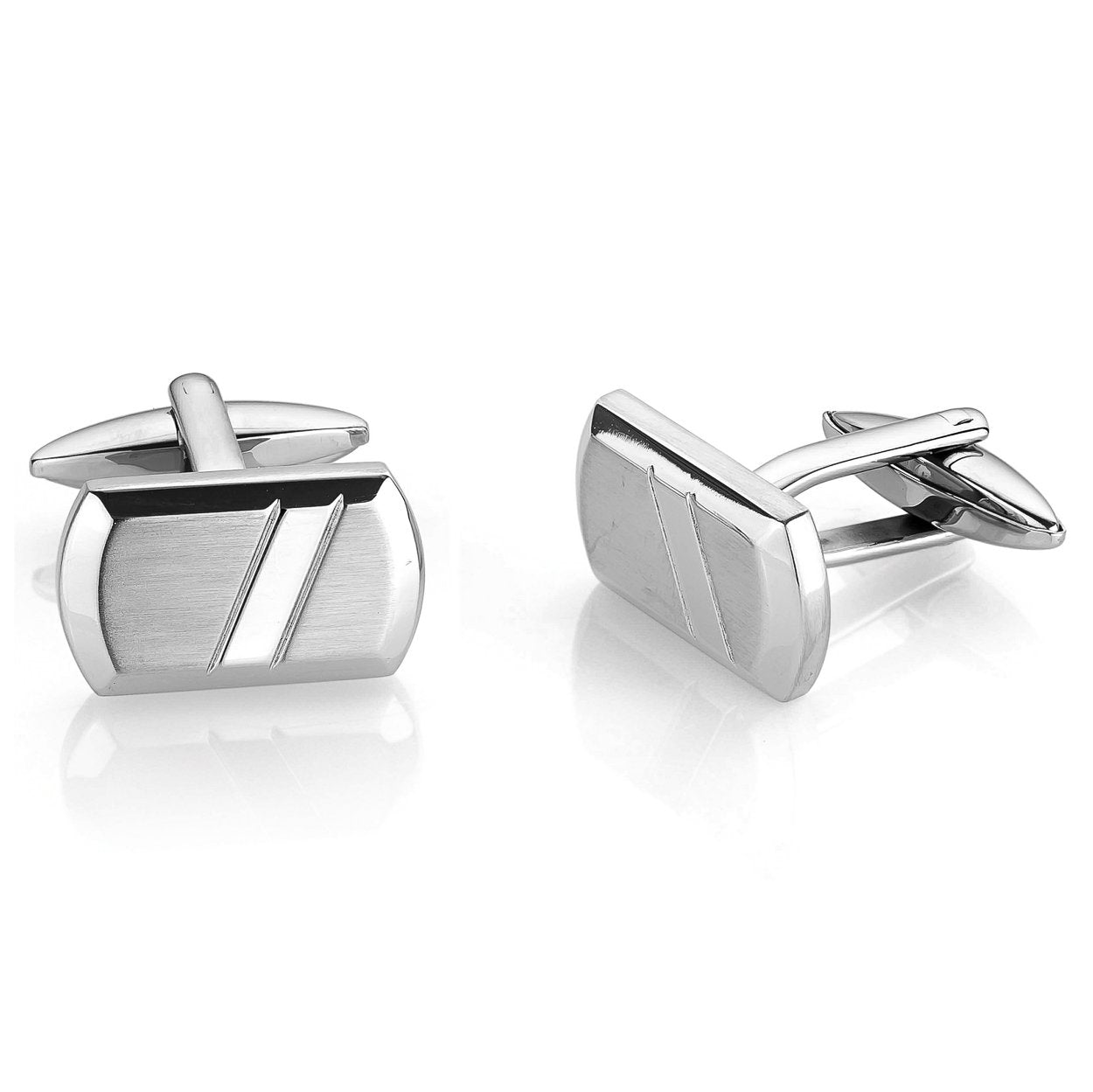 Italgem Stainless Steel Cuff Links