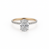 1.80ct Lab Grown Oval-Brilliant Engagement Ring 14K