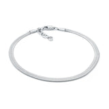 Herringbone Anklet 4mm