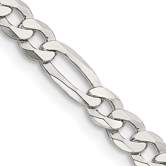 4.6mm Sterling Silver Figaro Chains