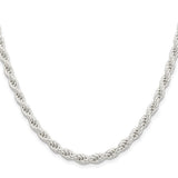 5.5mm Sterling Silver Solid Rope Chain