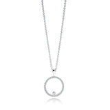 CZ Circle Pendant