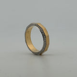 .60 CT. T.W. Round-Brilliant Beveled Edge Eternity Band in 14K Yellow Gold