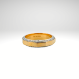 .60 CT. T.W. Round-Brilliant Beveled Edge Eternity Band in 14K Yellow Gold