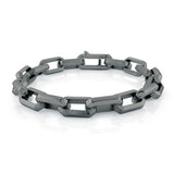 Brushed/Polished Rectangular Link Bracelet