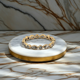 .78ct Marquise & Round Brilliant Lab Diamond Array Band 14Ky