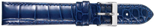 Padded Stitched Croco Calf Leather