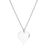 Heart Plate Necklace